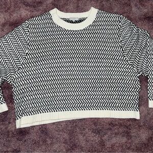 Black and White Chevron Sweater